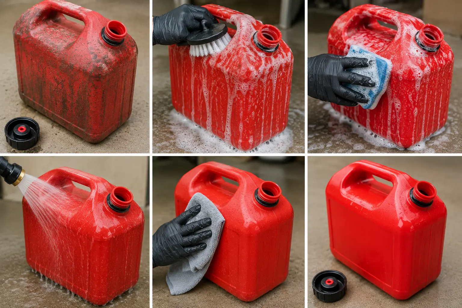 Gas cans: How to Clean the Outside